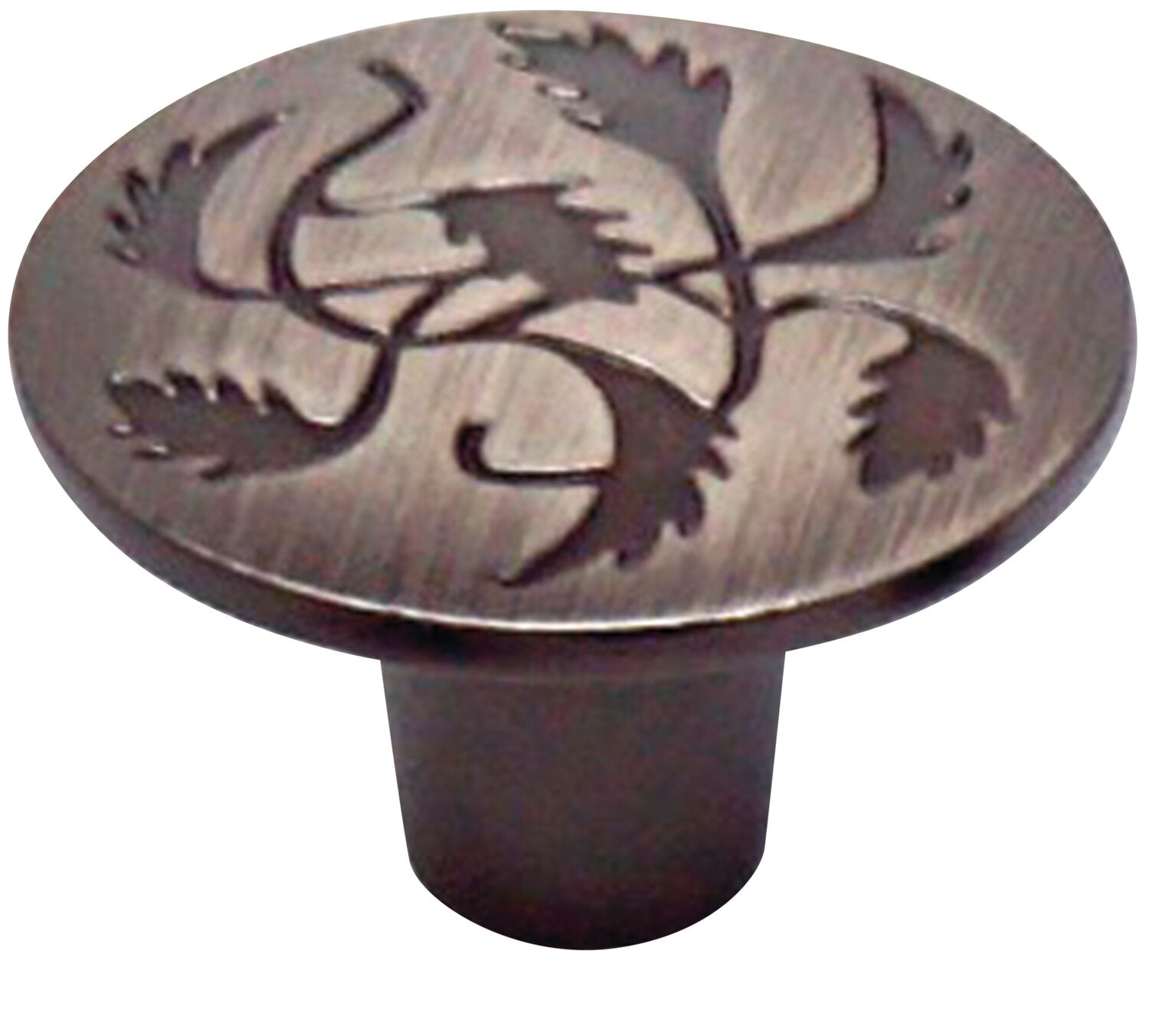 Poignée Bouton Provence Brosse Étain