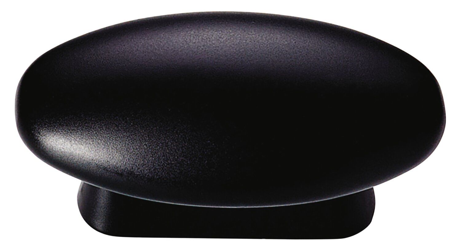 Poignée Bouton Ovale 47-25 mm Noir mat 9005