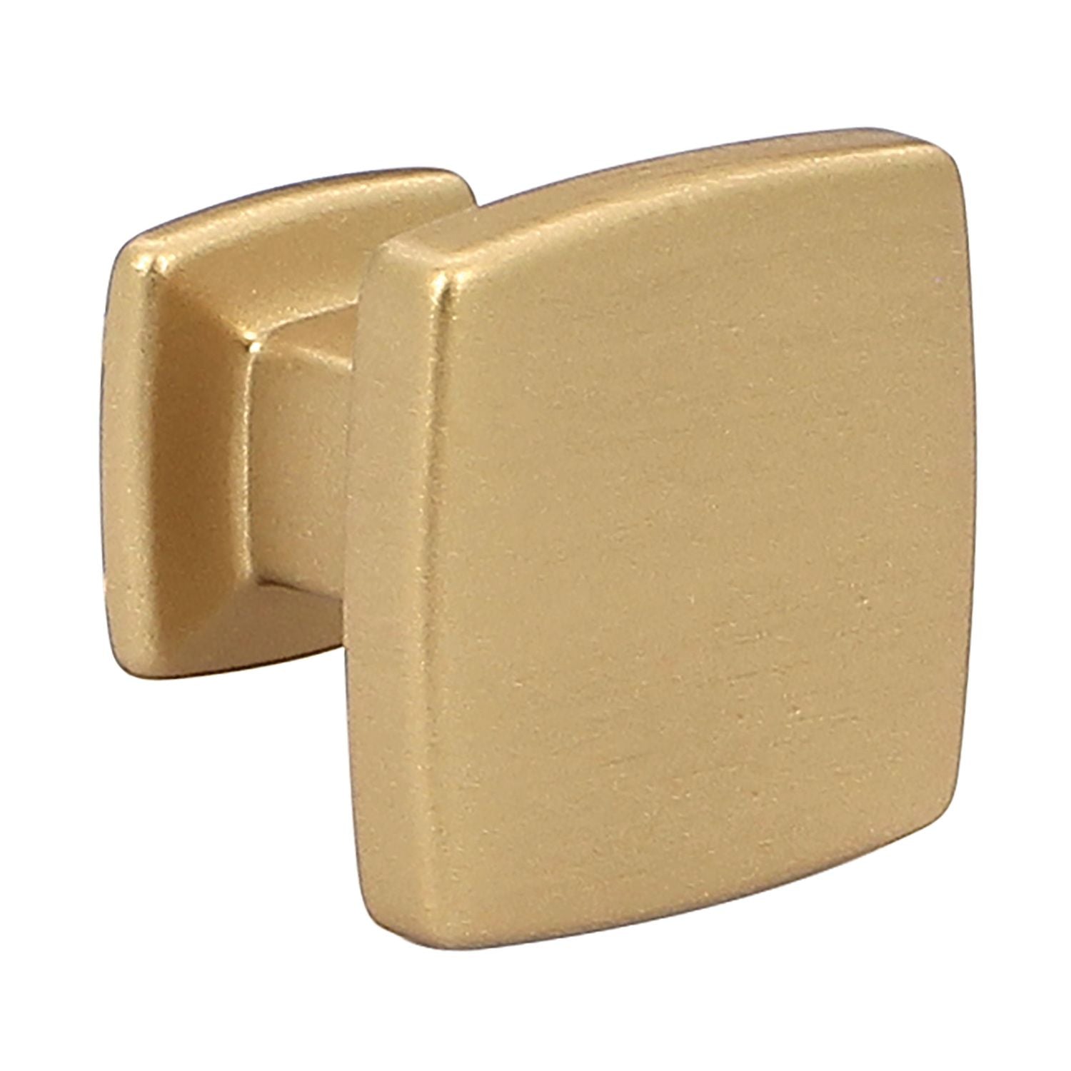 Bouton de meuble carré or mat