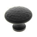Bouton de tiroir Martelée Noir mat