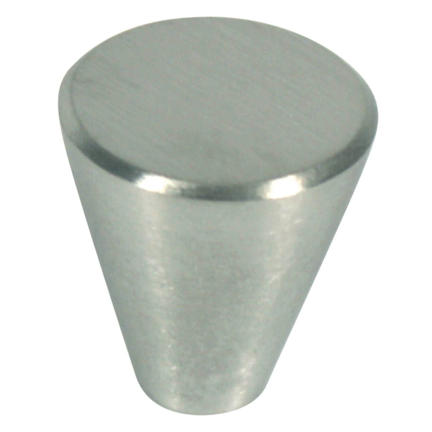 Poignée Bouton Cône acier Inox.