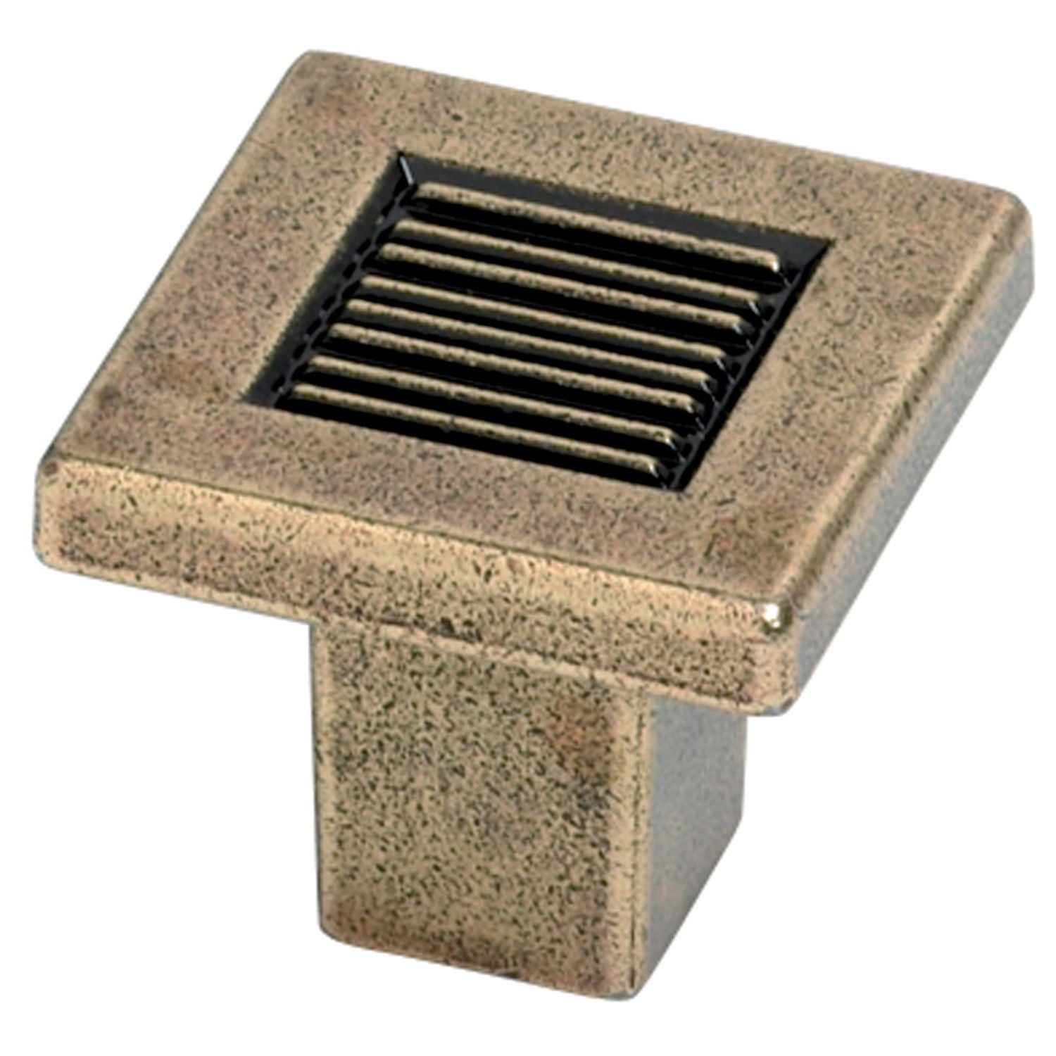 Poignée Bouton Carré Stockholm Zamak Bronze